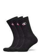 3Pk Crew Socks Champion Black