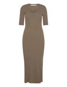 Salvagz Long Dress Gestuz Brown