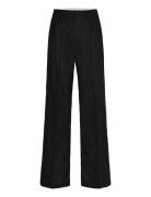 Contrast-Trim Pleated Trousers Mango Black