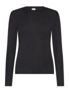 Vialexia O-Neck L/S Top - Noos Vila Black