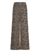 Objalba Lisa Wide Pant Print Noos Object Beige