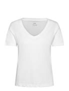 Short-Sleeved Cotton T-Shirt Mango White