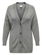 Caresly Ls Button Cardigan Knt Noos ONLY Carmakoma Grey