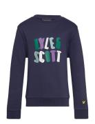 Polygon Graphic Sweatshirt Lyle & Scott Navy