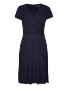 Surplice Jersey Dress Lauren Ralph Lauren Navy