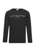 U Essential Tee L/S Tommy Hilfiger Black