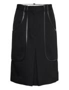 Patch Pocket Midi Skirt Victoria Beckham Black