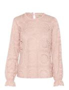 Crtiley Lace Blouse Cream Pink
