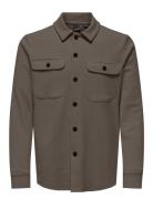 Onsnewkodyl Overshirt Sweat Noos ONLY & SONS Brown