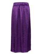 Slflyra Mw Midi Skirt B Selected Femme Purple