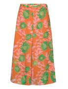 Printed Light Crepe Ganni Orange