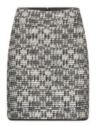 Check Boucle Skirt Karl Lagerfeld Black