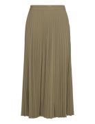 Pleated Long Skirt Mango Green