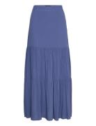 Melissa Dobby Viscose Maxi Skirt Lexington Clothing Blue