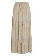 Vimesa Hw Maxi Skirt - Noos Vila Beige