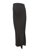 Mlalanis Seamless Al Rib Skirt Hw Noos Mamalicious Black