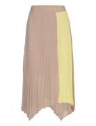 D6Faraway Colourblock Skirt Dante6 Beige