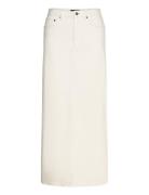 Evianna Denim Maxi Skirt Bardot Cream