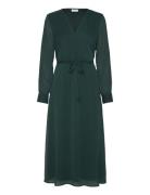 Vifalia V-Neck L/S Midi Dress - Noos Vila Green