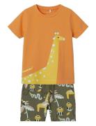 Nmmzomu Shorts Set Box Name It Orange