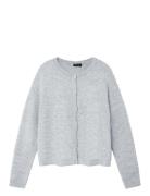 Nlflodet Ls Short Knit Cardigan Noos LMTD Grey