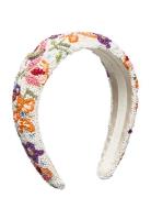 Primula Wide Beaded Hairbrace Becksöndergaard White