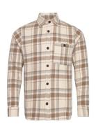 Mmgdavid Check Overshirt Mos Mosh Gallery Beige