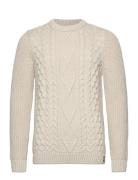 Jacob Cable Jumper Superdry Cream