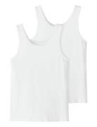 Nkfuu Tank Top 2P Noos Name It White