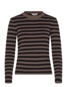 Objester Sli L/S Knit Pullover Noos Object Brown