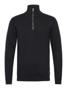 100% Recycle Knit Half Zip Lindbergh Black