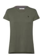 Della Lf Ss Vi Ela Usp W Tee U.S. Polo Assn. Green