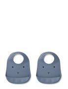 Tilda Silic Bib 2-Pack Liewood Blue