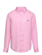 Linen Shirt Ralph Lauren Kids Pink