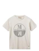 Mmvicci O-Ss Stud Tee MOS MOSH Cream