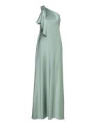 Satin Charmeuse -Shoulder Gown Lauren Ralph Lauren Green