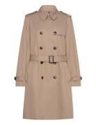 Cotton Db Slim Fit Trench Tommy Hilfiger Beige