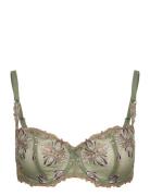 Champs Elysees Half-Cup Balcony Bra CHANTELLE Green