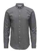 Mouliné Stretch Shirt L/S Lindbergh Grey