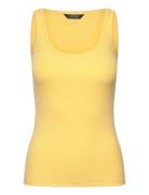 Cotton-Blend Tank Top Lauren Ralph Lauren Yellow