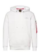 Back Print Hoody Alpha Industries White