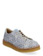 Shoes - Flat - With Lace ANGULUS Silver