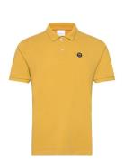 Toke Basic Badge Polo - Gots/Vegan Knowledge Cotton Apparel Yellow