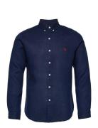 Slim Fit Linen Shirt Polo Ralph Lauren Blue