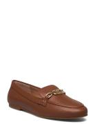 Averi Nappa Leather Loafer Lauren Ralph Lauren Brown