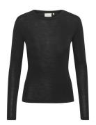 Niniagz Ls Wool Roundneck Noos Gestuz Black