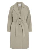 Vipoko Long Coat-Noos Vila Beige