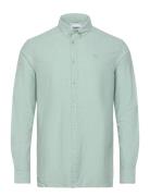 Harald Small Owl Oxford Regular Fit Knowledge Cotton Apparel Green