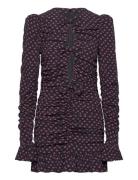 Jacquard Mini Dress ROTATE Birger Christensen Navy