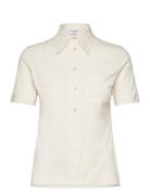 Jersey Short Sleeve Shirt Filippa K Cream